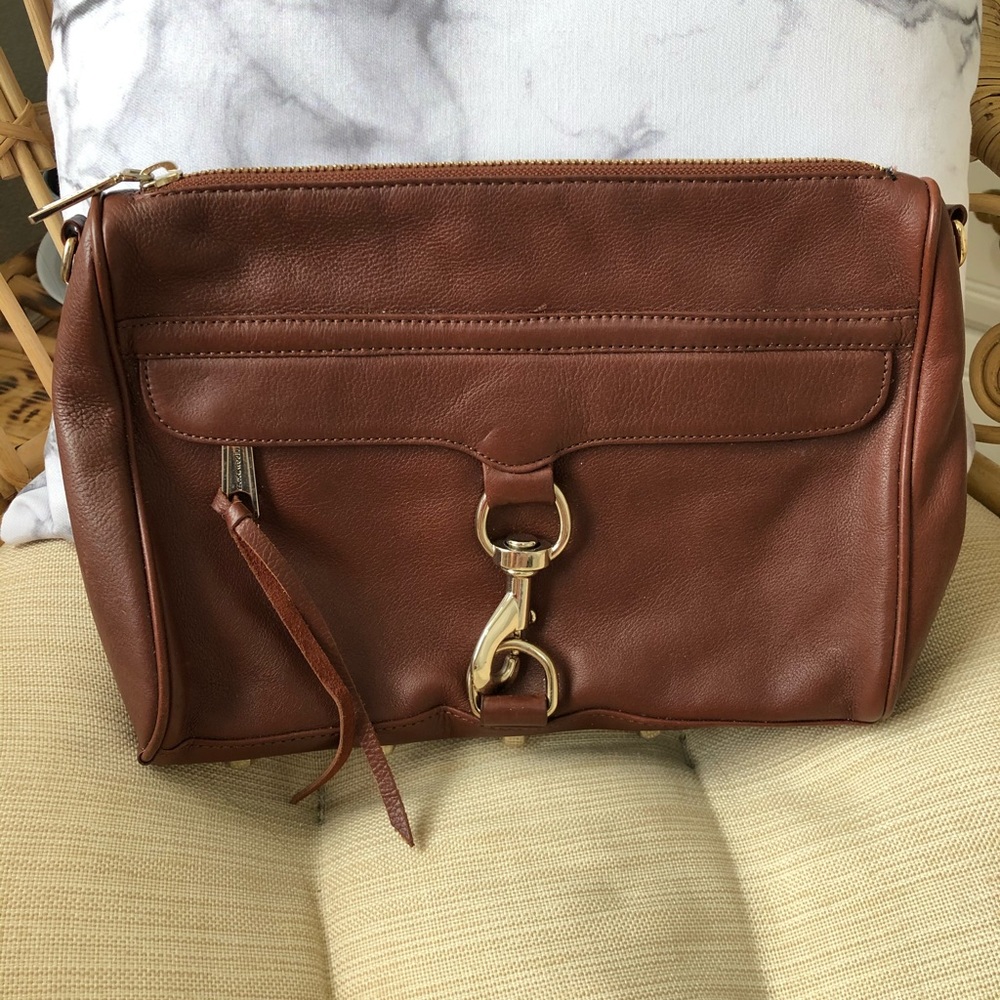 Rebecca Minkoff brown leather crossbody bag